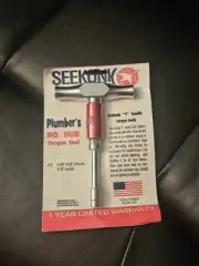 New Seekonk Pre-Set Slip Type Torque Wrench 60 in Lbs T Handle Ratchet 2-3/4