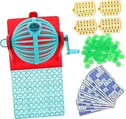 ORFOFE Handheld Bingo Machine Multi-Purpose Table Toy Interactive Game for Boys and Girls Family Fun