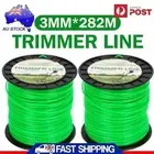 2PCS Trimmer Line Whipper Snipper Cord Brush Cutter Brushcutter 3mm x 282M AU