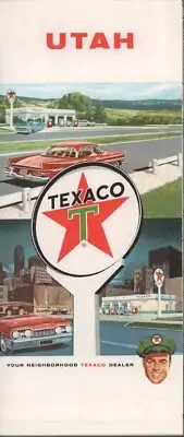 1964 Texaco Road Map: Utah NOS
