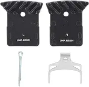 XIASABA 2PCS Road Disc Brake Pads Resin Heat Dissipation Pad Replacement for DA UT 105 UP L03A with Semi Metal Particles and Brake Pad Spring