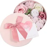 Baluue Unique Simulated Soap Flowers Box Present for Women Home Decor Living Room Adornments Simulated Soap Ornaments Color