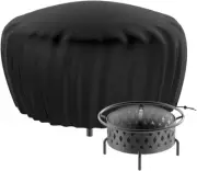 Fire Pit Covers Waterproof round Fire Pit Cover 80Cm Anti Uv Firepit Cover