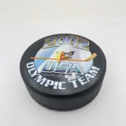 2002 Olympic Winter Games USA Hockey TEAM Hockey Puck Viceroy Series 1