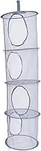 Mesh Hanging Storage Space Saver Bag, 1Pc Foldable Hanging Storage Mesh Space Saver Bag, Grey