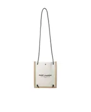 two-tone canvas backpack One size White