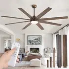 Ceiling Fans with Lights, 72 inch Large Ceiling Fan with Light and Remote, Ou...