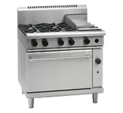 Waldorf 800 Series RNL8613G - 900mm Gas Range Static Oven Low Back Version
