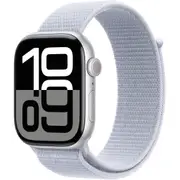 Apple Watch Series 10 42mm Silver Aluminium Case GPS + Cellular Sport Loop (Blue Cloud)