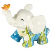 Old Tupton Ware Lily Cream Elephant Home Decor Decorative Statue Ornament