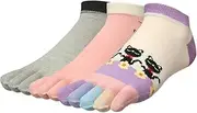 [kilofly] kliofly Mix & Match Low Cut No Show Ankle Full Toe Socks Vaule Pack, 3 Pairs
