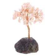 Crystal Tree Gifts for Women Handcrafted Tree of Life Stones Pink/Purple
