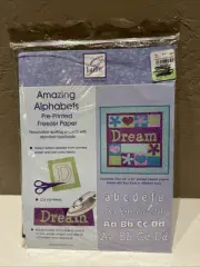 June Tailor Pre-Printed Freezer Paper AMAZING ALPHABETS for Applique Quilting