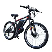 TDR 27.5 Inch Electric Mountain Bike 48V 500W Motor 15Ah Lithium Battery Alloy Frame Hydraulic Disc Brakes LCD Display 7 Speed Shimano Freewheel Pedal Assist Twist Throttle E-Bike