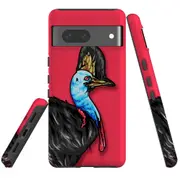 For Google Pixel 7 Case Tough Protective Cover Cassowary Portrait