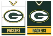 Green Bay Packers Double Sided 29" x 43" Suede Foil Vertical Team Flag
