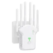 U13 1200Mbps WiFi Repeater Wireless WiFi Signal Repeater Extender High Gain 6 Antenna Dual-Band 2.4G/5G Network Amplifie