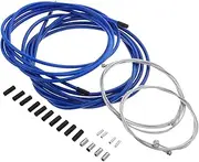 Kisangel 2 Sets Bicycle Brake Cable Kit Foldable Mountain Bike Parts Compressionless Brake Housing Bike Shifter Bike Shift Cable Shifter Cable Housing Bicycle Cable Stainless Steel