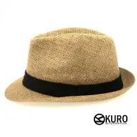 在飛比找蝦皮商城優惠-KURO-SHOP-卡色夏日休閒風紳士草帽(可客製化電繡)