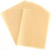 BAOFALI 60 Sheets/Set Translucent Vellum Paper,Frosted Smooth Vellum Paper Printable Vellums for DIY Invitations Greeting Cards Card Overlays,Drawing,Envelope (Pearled Gold 4.25x5.5inch 100gsm/37lb)
