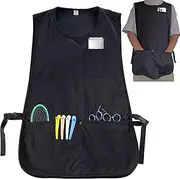 [XDONEF] Barber Apron Smock Waterproof Hair Stylist Apron Vest with 4 Pockets Hairdresser Jacket Barber Vest for Women Men