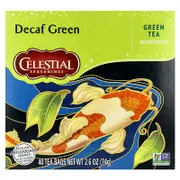 Celestial Seasonings, Green Tea, Decaf, 40 Tea Bags, 2.6 oz (74 g)