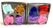 NEW in BOX NY Cakes Pie Crust Cutters, Dress-up and Baby Shower 8 total