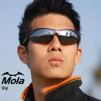 在飛比找momo購物網優惠-【MOLA】摩拉運動太陽眼鏡墨鏡 UV400 茶 男女自行車