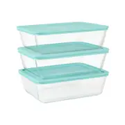 Pyrex Simply Store Glass Meal Plan 11 Cup Set 6pc