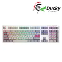 在飛比找PChome24h購物優惠-Ducky One3 Mist Grey100% RGB 雪