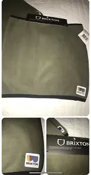 NWT Brixton Military Olive Arctic Fleece Gaiter OS Men Winter Cold Weather Gear
