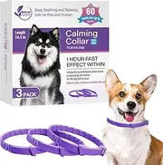 Pheromone Color Dog - Set of 3 Action Relaxing Bands | 60 Day Effect Strap Puppy Adults, Anti-Stress Adjustable Solution, Training Helper for Fear Hyperactivity Control