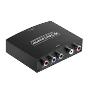 Ypbpr to HDMI Component to HDMI-Compatible HD Converter Ypbpr+L/Raudio to HDMI-Compatible Converter black