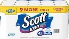 Scott 1000-Sheet Limited Edition Bath Tissue (45 rolls)