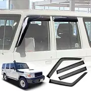 X-CAR Weathershields for Toyota Landcruiser 70/76/78/79 2012-2025 Series Car Weather Shields Wind Deflectors Window Sun Visor