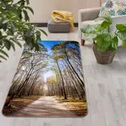 3D Forest Tree Path NAO6811 Game Rug Mat Elegant Photo Carpet Mat Fay