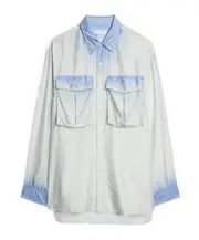 Dries Van Noten Collared Long-Sleeve Shirt White