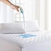 DreamNights 100% Cotton Waterproof Mattress Protector Super King (182 x 200 cm) - Fitted Mattress Cover 30cm Deep Super Soft, Non-Allergenic & Breathable Mattress Pad