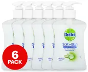 6 x Dettol Aloe Vera Liquid Handwash 250mL