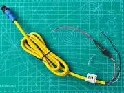 Amphenol LTW NMEA 2000 Male Shielded Power Cable w/ 3A Fuse, 1m (3.3ft), IP68
