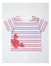 [Sprout] Cute Crab Applique T-Shirt in Assorted