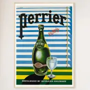 Galrie Perrier Blinds 1956 Vintage Advertising Poster - Perfect for Home Decor, Wood Frame, A3 30 x 42cm (12 x 16inch)