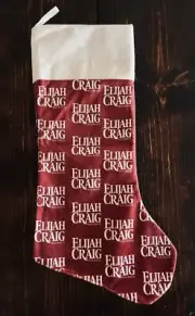 Elijah Craig Bourbon Hanging Christmas Xmas Holiday Stocking *BRAND NEW*