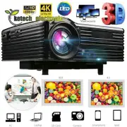 H80 Portable LED Projector 320*240 Pixels Supports Full HD 1080P LED Projector