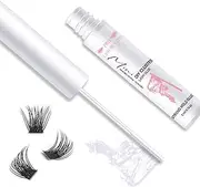 PRO LASHBEAUTY Cluster Lash Glue, Clear Individual Lash Glue for DIY Eyelash Extension Lash Bond Lash Clusters Glue Mascara Wand Super Strong Hold 48 Hours Waterproof Latexfree (5ml, Clear)
