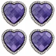 4 Conchos Rhinestone Horse Saddle Western Heart CO11