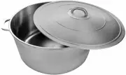 Restaurant Aluminum Caldera Dutch Oven Cookware With Lid, Silver