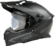 ONeal A-SRS Solid, adventure helmet , color: Matt Black/Grey , size: M
