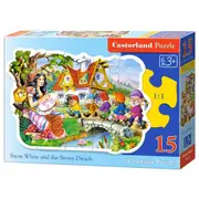 [Castorland] Snow White & Seven Dwarfs Puzzle 15pcs