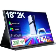 18'' 2K Portable Monitor 144Hz Gaming Monitor Laptop Screen Extender for PS Xbox